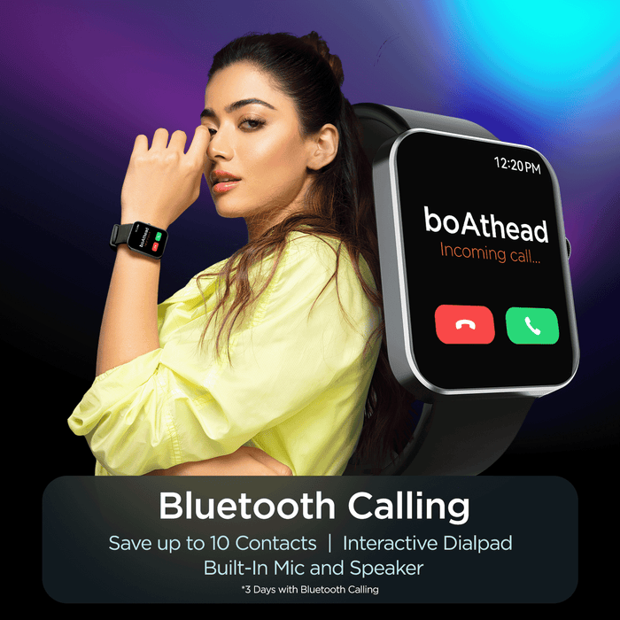 boAt | 1.83" HD Display | Bluetooth Calling | Premium Metal Design | Wave Flex Connect Smartwatch with IP68 Resistance, Health Tracking & Multiple Sports Modes