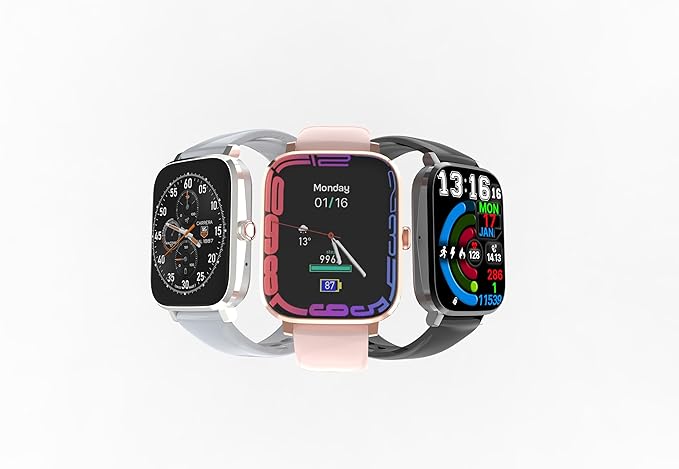 Boston Levin | 1.85" TFT AMOLED Display | Android 4.4 OS | Bluetooth 5 | Infinity Smartwatch with Full Touch Screen, Health Monitoring & IP67 Resistance