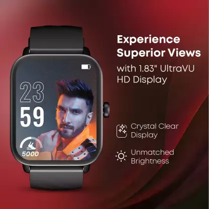 Fastrack | 1.83" HD Display | SingleSync BT Calling | Built-in Calculator | Revoltt X Smartwatch with Advanced Chipset, IP68 Resistance & Multiple Sports Modes