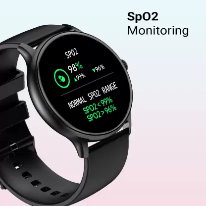 Fire-Boltt | 1.3" Curved Glass Display | 360 Health Training | 100 Sports Modes | Hurricane Smartwatch with IP67 Resistance & Comprehensive Health Tracking