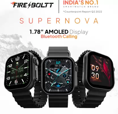 Fire-Boltt Supernova Smartwatch with 1.78" AMOLED Display |  Bluetooth Calling |  High Resolution & 123 Sports Modes