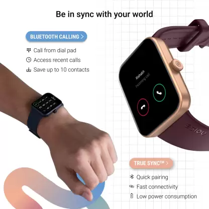 Noise | 1.85" Display | Advanced Bluetooth Calling | 550 Nits Brightness | Loop Smartwatch with IP68 Resistance, 100+ Sports Modes & Health Tracking
