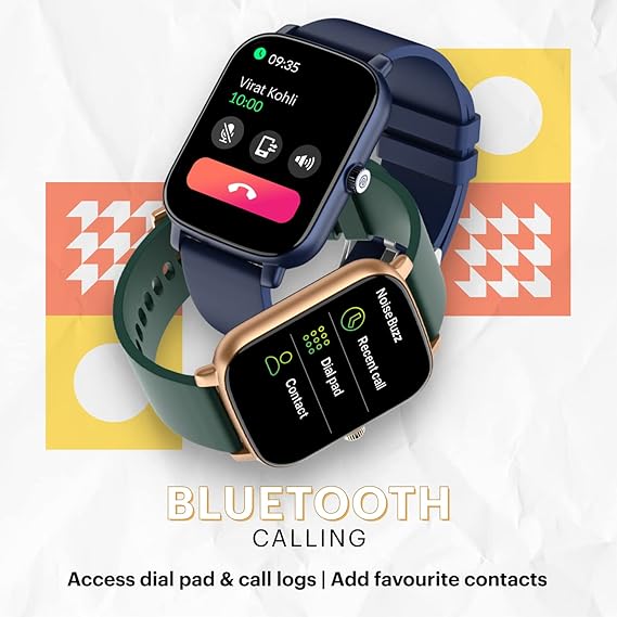 Noise Vivid Call Smartwatch with Bluetooth Calling |  Metallic Dial |  High Brightness & Health Monitoring