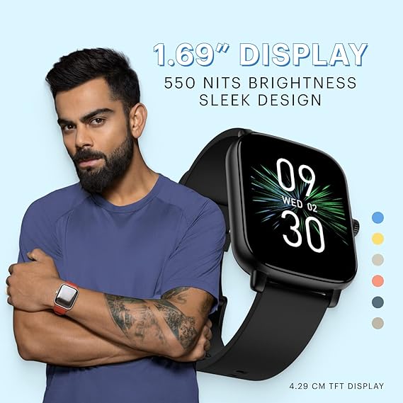 Noise Vivid Call Smartwatch with Bluetooth Calling |  Metallic Dial |  High Brightness & Health Monitoring