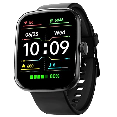 boAt | 1.69" Square HD Display | Multiple Sports Modes | Health Tracking | Wave Style Smartwatch with IP68 Resistance, Heart Rate & SpO2 Monitoring