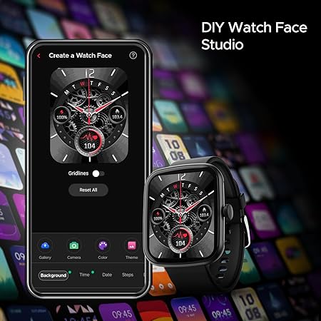 boAt | 1.69" Square HD Display | Multiple Sports Modes | Health Tracking | Wave Style Smartwatch with IP68 Resistance, Heart Rate & SpO2 Monitoring
