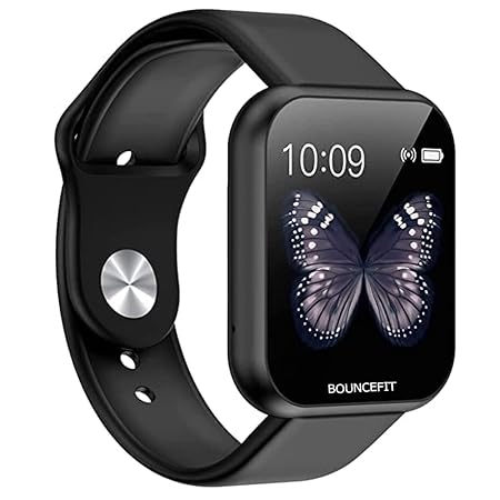 Bouncefit | Single Touch Interface | Heart Rate Monitor | Affordable Build | D20 Y68 Fitness Band Smartwatch with Step Counter, Sleep Tracking & Notifications
