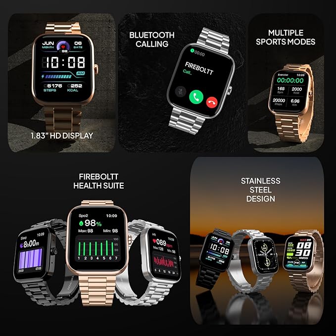 Fire Boltt Encore Stainless Steel Smart Watch