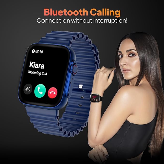 Fire-Boltt | 1.96" Biggest Display | Bluetooth Calling | AI Voice Assistant | Gladiator Smartwatch with 100+ Sports Modes | IP67 Resistance & Premium Build