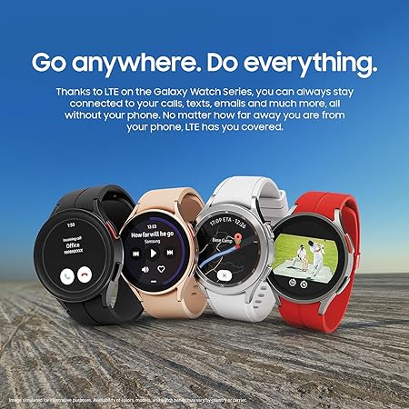 Samsung | Super AMOLED Display | LTE Connectivity | ECG & Body Composition | Galaxy Watch4 44mm with GPS | Wear OS | Heart Rate Tracking & WR50 Resistance
