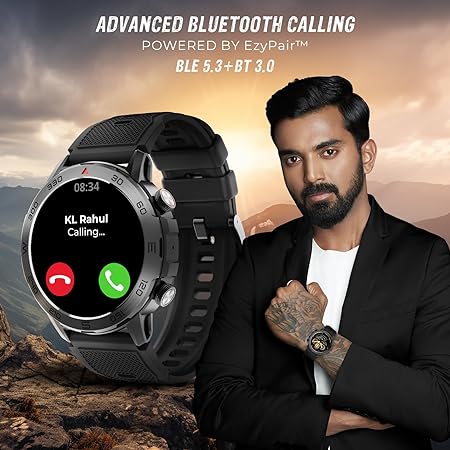 beatXP Duke Rugged Round Super AMOLED Bluetooth Calling Smart Watch