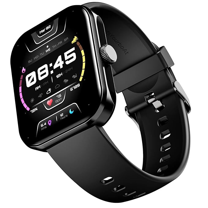 boAt Ultima Call Max Smartwatch with 2" Big HD Display | Advanced Bluetooth Calling | 100+ Sports Modes & SpO2 Monitoring