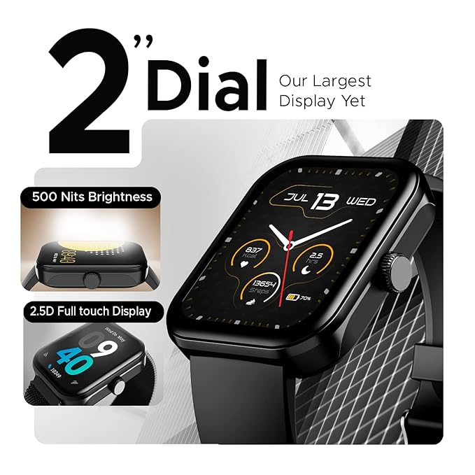 boAt Ultima Call Max Smartwatch with 2" Big HD Display |  Advanced Bluetooth Calling |  100+ Sports Modes & SpO2 Monitoring