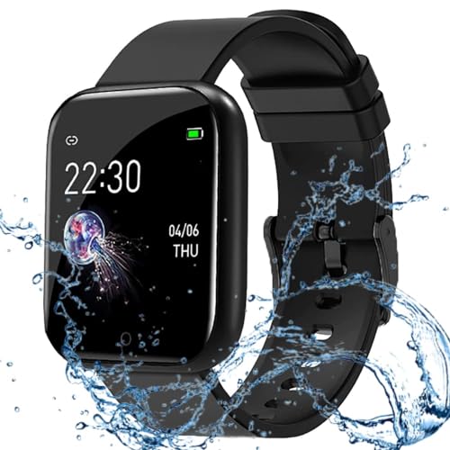 MI | 240x240 px Display | Heart Rate & BP Monitor | Multiple Sports Modes | ID116 Plus Smart Watch for Android and iOS Phones with Sleep Tracking