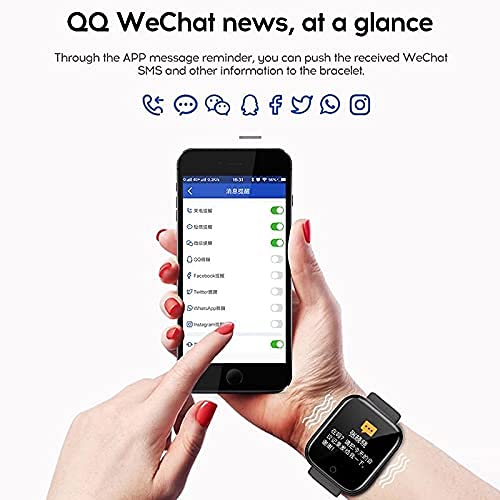 MI | 240x240 px Display | Heart Rate & BP Monitor | Multiple Sports Modes | ID116 Plus Smart Watch for Android and iOS Phones with Sleep Tracking