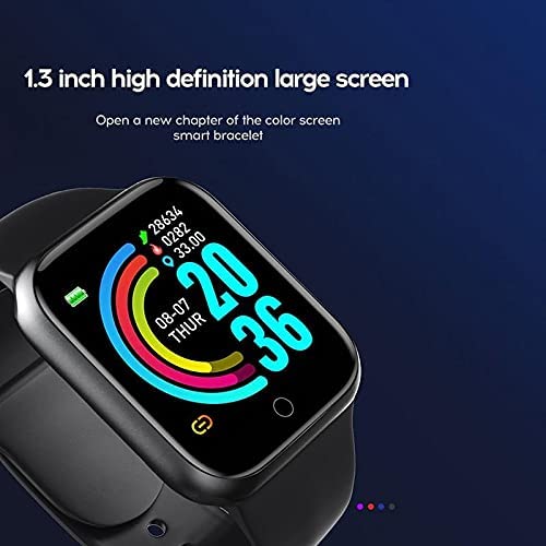 MI | 240x240 px Display | Heart Rate & BP Monitor | Multiple Sports Modes | ID116 Plus Smart Watch for Android and iOS Phones with Sleep Tracking