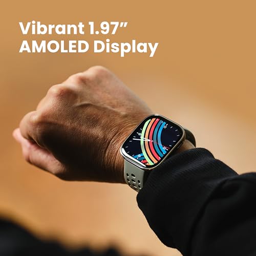 Amazfit Bip 6 Smart Watch 46Mm 14 Day Battery | 1.97inch Amoled Display | Gps & Free Maps |Ai , Bluetooth Call & Text | Health and Fitness & Sleep Tracker | 140+ Workout Modes | 5 Atm Water-Resistance