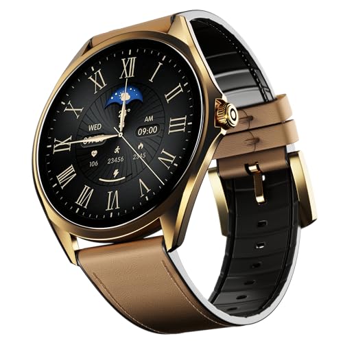 Boat Ultima Aeris 1.43inch Amoled Display | 1000 Nits Brightness | Ultra Slim 8Mm Metal Build | IP68 | Auto Hr & Spo2 Monitoring | Sleep & Stress Tracking | Stylish Smartwatch For Men and Women