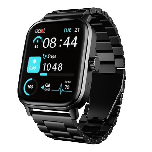 Boat Wave Call 3 Smartwatch 1.83inch Hd Display With Animated Watch Faces BT Calling |Functional Crown |Multiple Sports Modes |IP68 |HRM Spo2 Monitor|Smart Watches For Men and Women