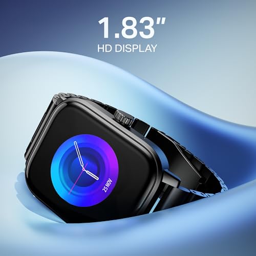 Boat Wave Call 3 Smartwatch 1.83inch Hd Display With Animated Watch Faces BT Calling |Functional Crown |Multiple Sports Modes |IP68 |HRM Spo2 Monitor|Smart Watches For Men and Women