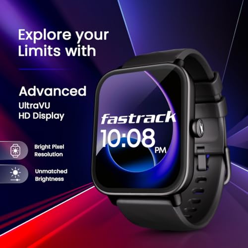 Fastrack Limitless Glide X 1.83inch Smart Watch With Ultra UV HD Display |Spo2 | Heart Rate and Sleep Tracking | Bluetooth Calling | 100 plus Sports Modes