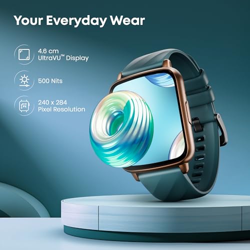Fastrack Volt S1 Smart Watch For Man And Women Latest With 1.83inch Display |Silicone Strap | BT Calling |100+ Sports Modes | Heart Rate | Spo2 | IP68