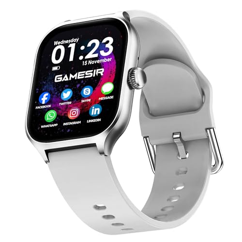 Gamesir H18 Pro Smartwatch With Long Battery Life | 2.01inch High-Resolution Screen | Bluetooth Calling | IP68 Waterproof | TFT Display |Luxury Design For Men and Women