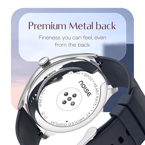 Noise Twist 2 Smart Watch With 1.43inch Amoled Screen |AI Search and Voice Assistant | Bluetooth Calling | Stainless Steel Back |100 plus Watch Faces | Health Suite | IP68