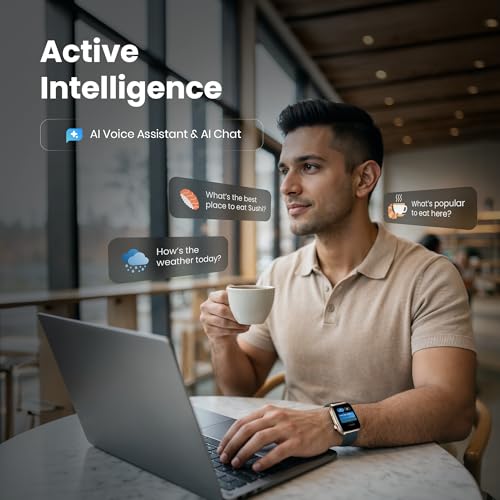 Titan Smart 4.0 Smartwatch With 1.93inch Amoled Display |Infinite AI Watch Faces | AI Voice Assistant | Smart Hydration |BT Calling | Hrm | Spo2 | Games