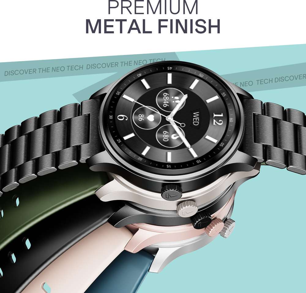 Boat Lunar Discovery Neo 1.39 Inch Hd Display | Metallic Finish | BT Calling | Smart Watch Smartwatch