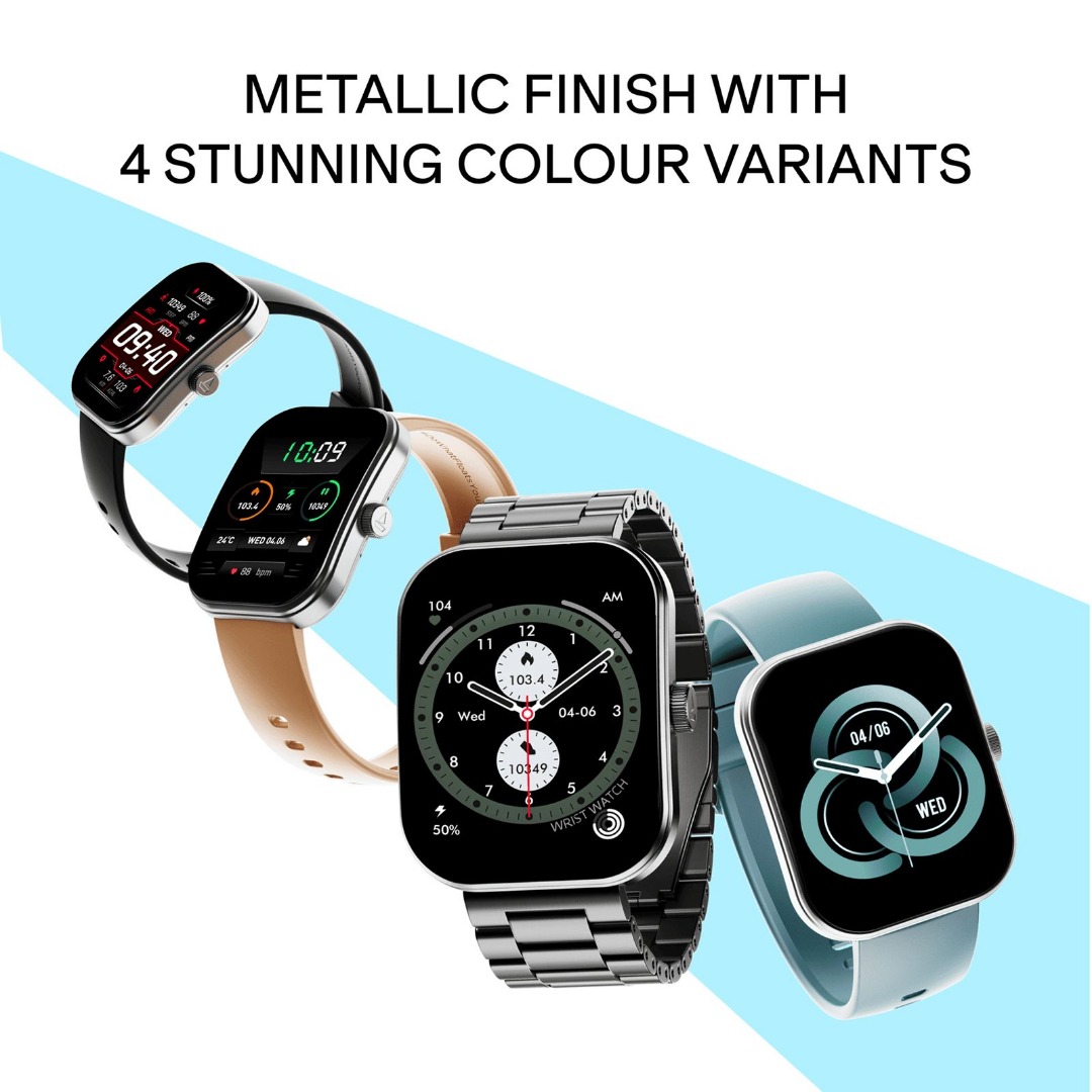 Boat Wave Sigma 3 Curv | 2.01 Inch Immersive Curved Display | Metal Finish | Ip68 Smartwatch