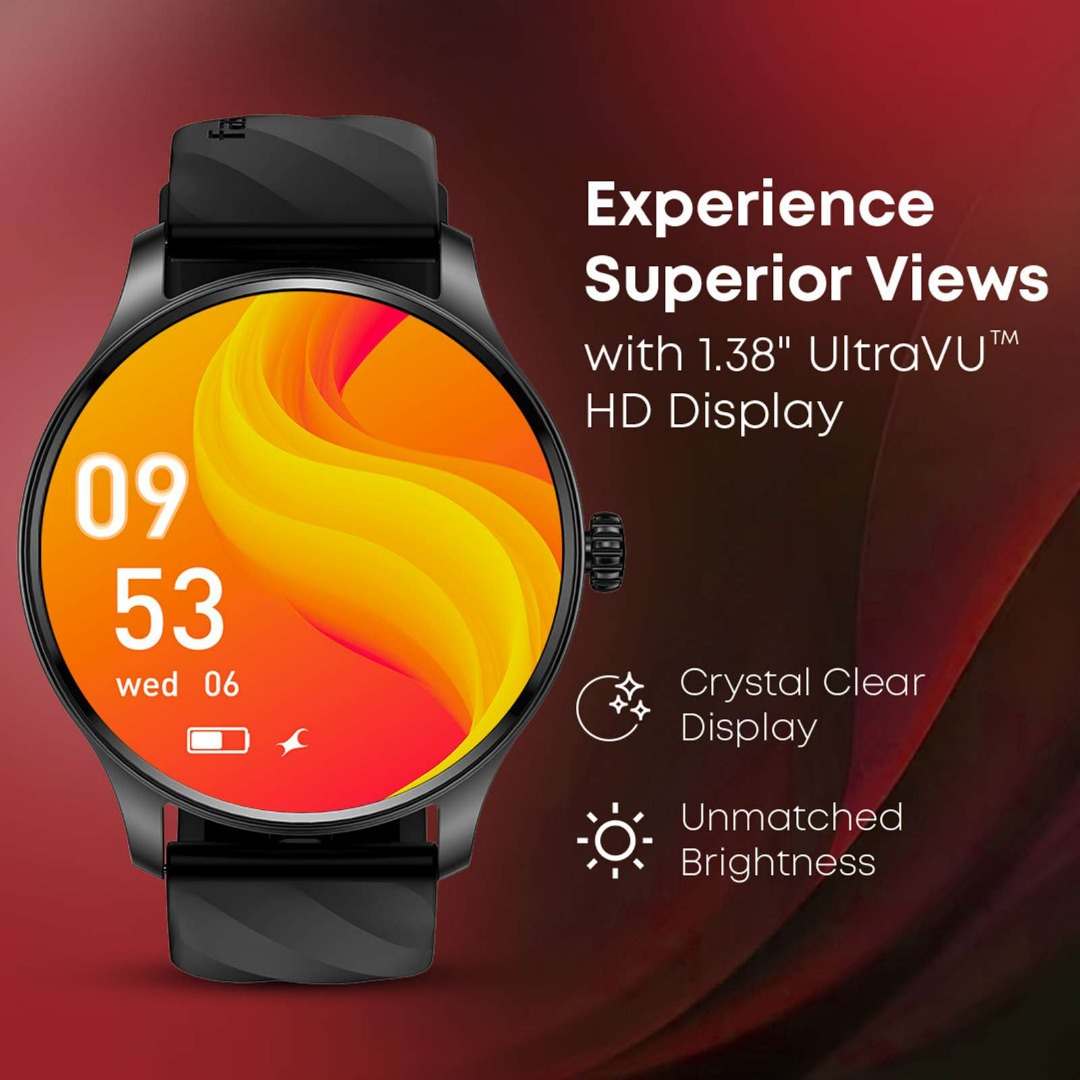 Fastrack Xr1-1.38|BT Calling|Fast Charge|100+ Sports Mode|Ip68|Calculator|Fashion Smartwatch