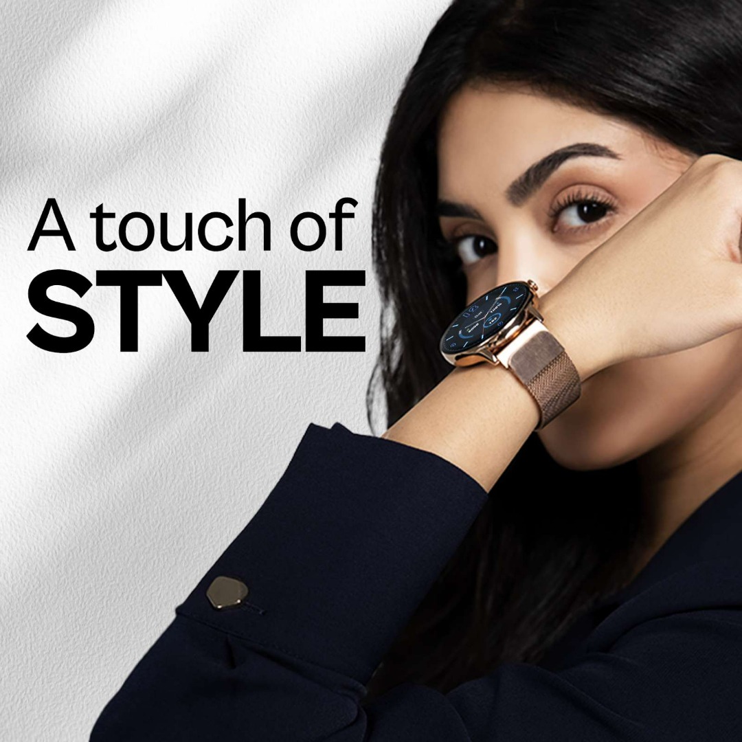 Noise Crew Go With 1.39 Inch Display | BT Calling With Metal Strap And 7 Days Battery Life Smartwatch