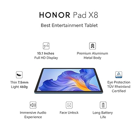 HONOR Pad X8 with Free Flip-Cover (10 inches, WiFi)