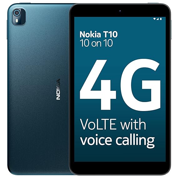 Nokia T10 Tablet (8 Inches, WiFi + 4G Volte)