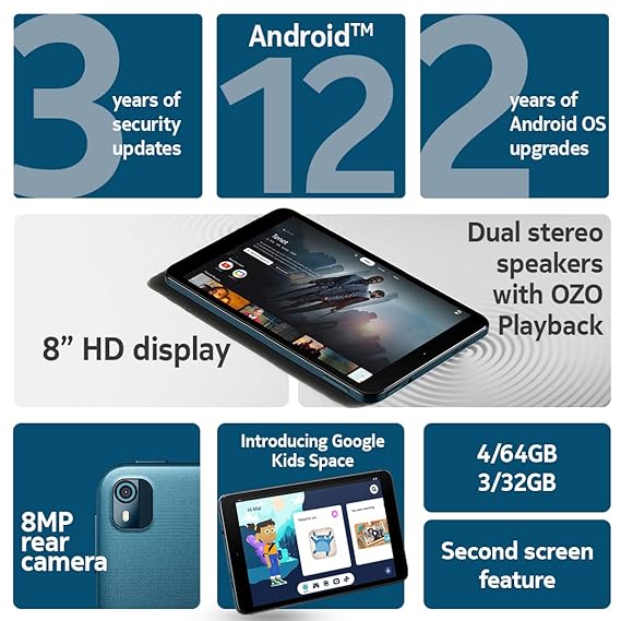 Nokia T10 Tablet (8 Inches, WiFi)