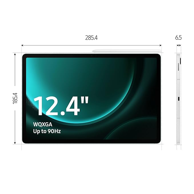 Samsung Galaxy Tab S9 FE+ (124 inches, S Pen in-Box, WiFi + 5G)