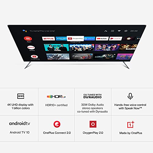 OnePlus 50 inches U Series 4K Ultra HD LED Android TV (2021 model)