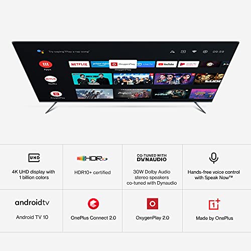 OnePlus 65 inches U Series 4K LED Smart Android TV