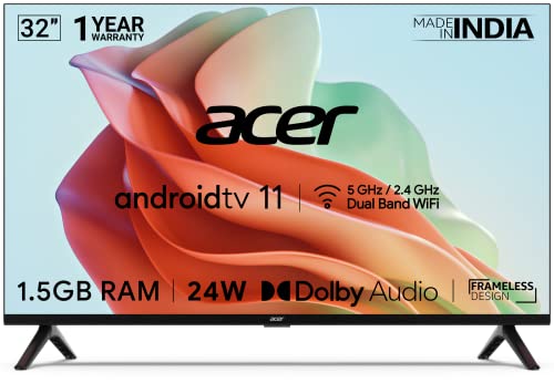 Acer 32 inches I Series HD Ready LED Android 11 Smart TV (2022 Model)