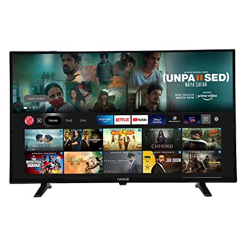 Croma 32 inches Fire HD Ready LED Smart Fire TV (2021 model)