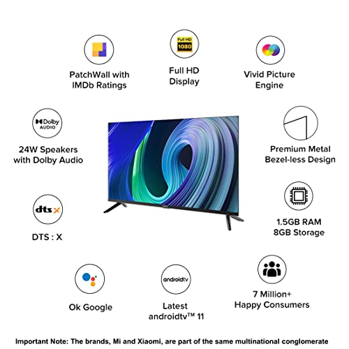 Mi 43 inches 5A Series Full HD Smart Android LED TV
