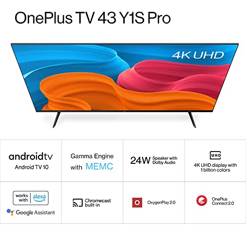OnePlus 43 inches Y Series 4K Ultra HD Smart Android LED TV