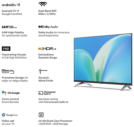 Acer 40 inches P Series Full HD Android Smart LED TV