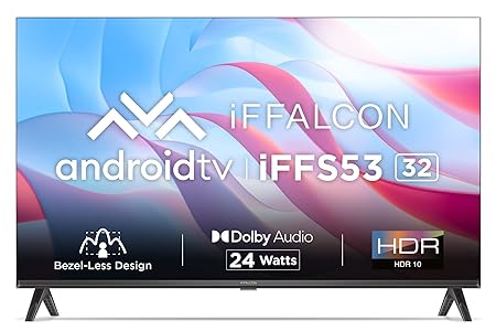iFFALCON 32 inches Bezel-Less S Series HD Ready Smart Android LED TV