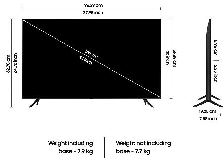 Samsung 43 inches Crystal iSmart 4K Ultra HD Smart LED TV