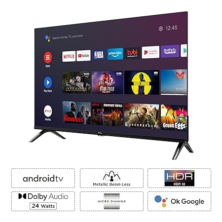 TCL 32 inches Bezelless S Series HD Ready Smart Android LED TV