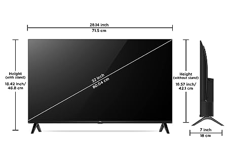 TCL 32 inches Bezelless S Series HD Ready Smart Android LED TV