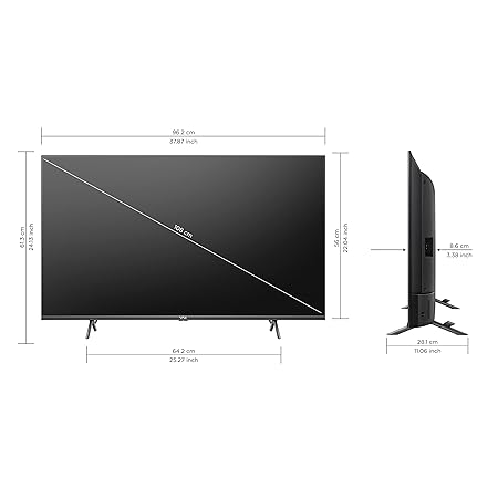 VU 43 inches The GloLED 84 Watt DJ Sound Series 4K Smart Google TV