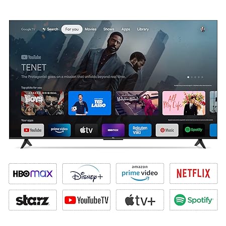 TCL 43 inches Bezelless Series 4K Ultra HD Smart LED Google TV